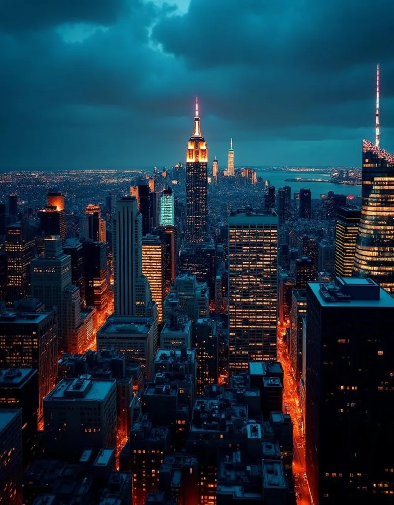 New York at night
